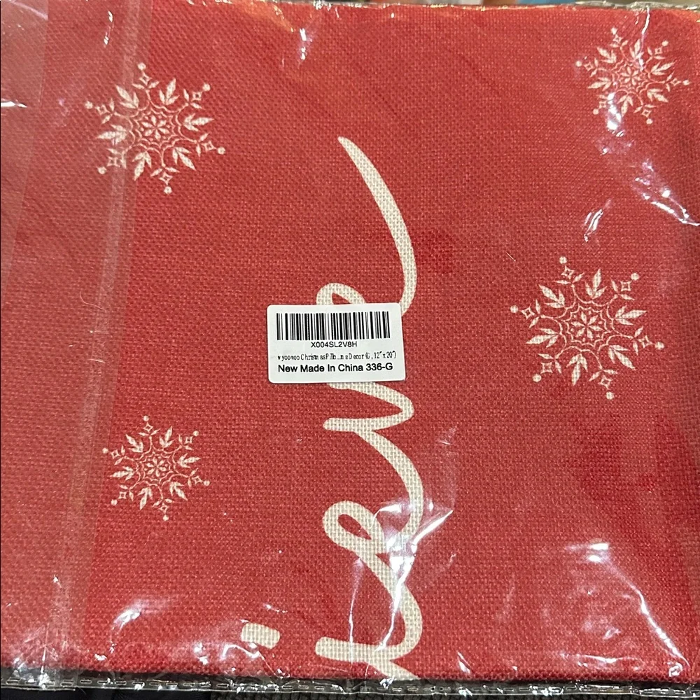 Red 'Believe' Holiday Pillow Cover